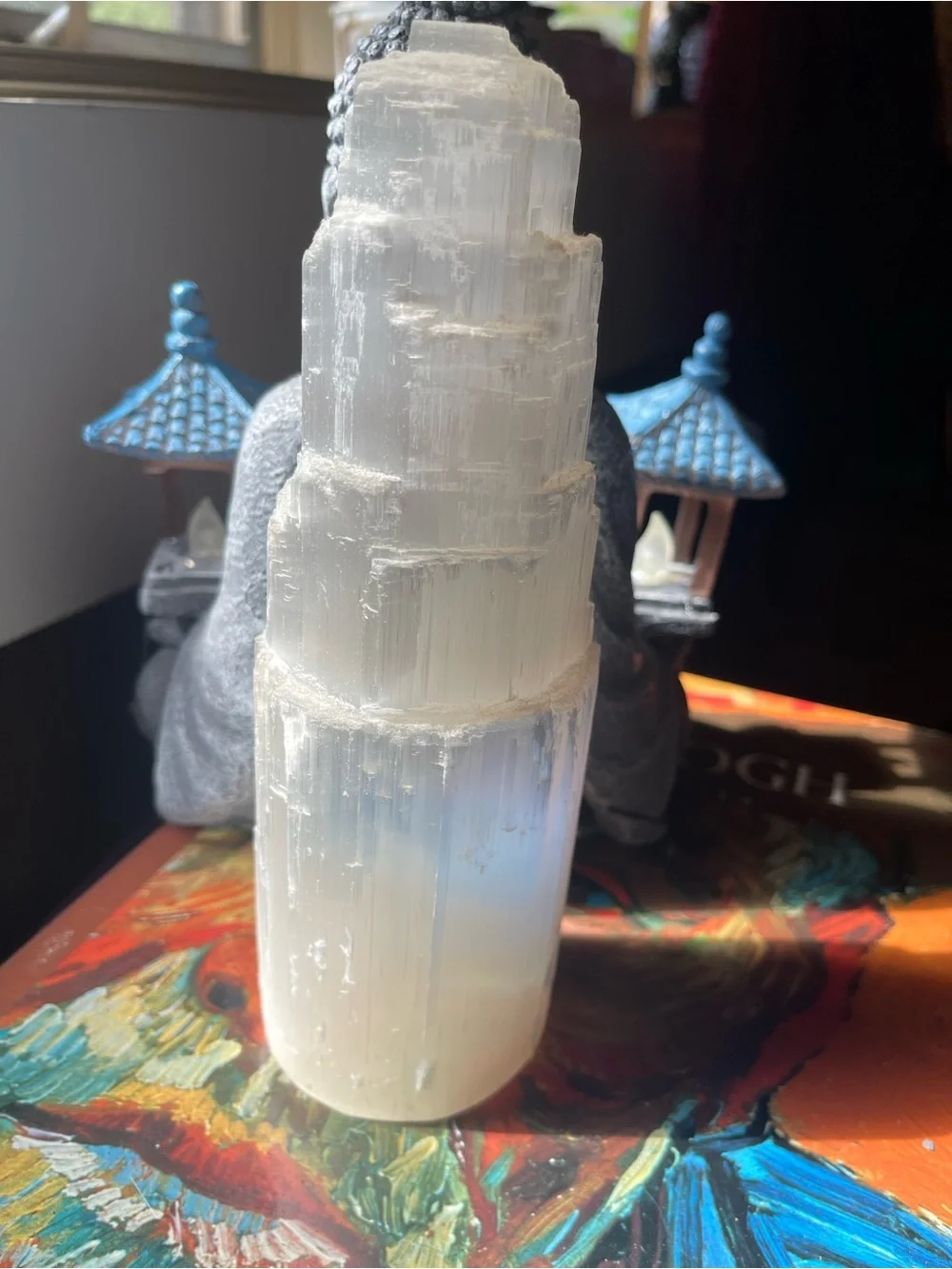 Earth Origins White Selenite Tower